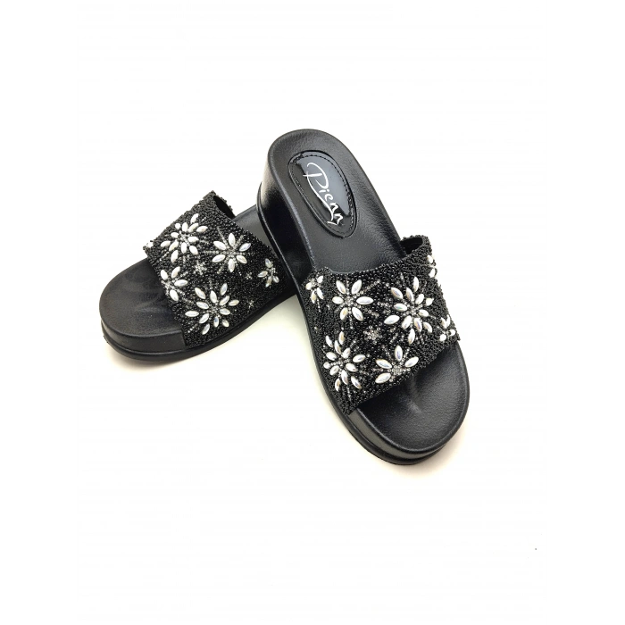 20028 PİENN YÜKSEK TABANLI TAŞLI KADIN TERLİĞİ