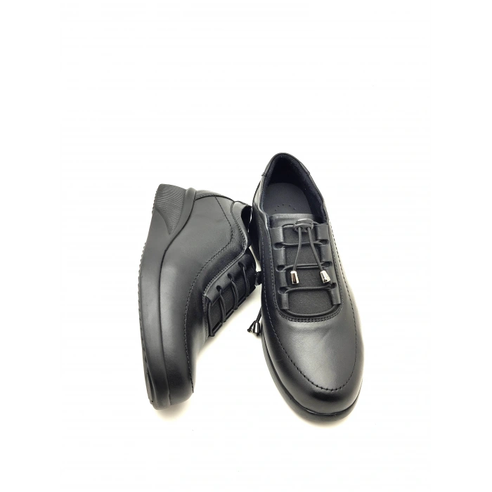 2025 AYMODA % YÜZ DERİ DOLGUTABAN LASTİKLİ KONFORT AYAKKABI