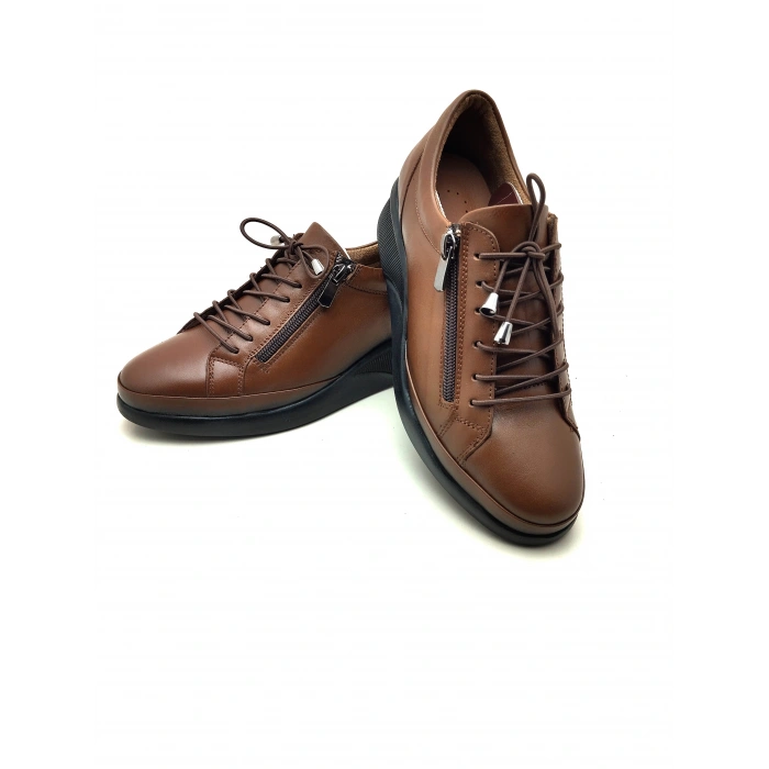 4051 AYMODA HAKİKİ DERİ FERMARLI ANATOMİK ŞIK  AYAKKABI