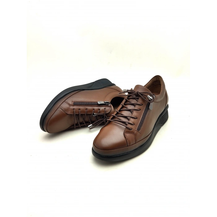 4051 AYMODA HAKİKİ DERİ FERMARLI ANATOMİK ŞIK  AYAKKABI