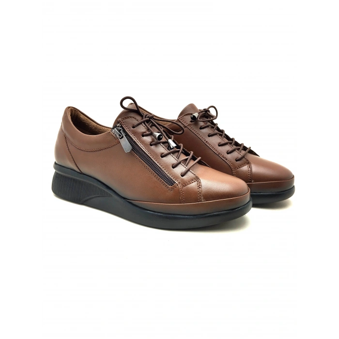 4051 AYMODA HAKİKİ DERİ FERMARLI ANATOMİK ŞIK  AYAKKABI