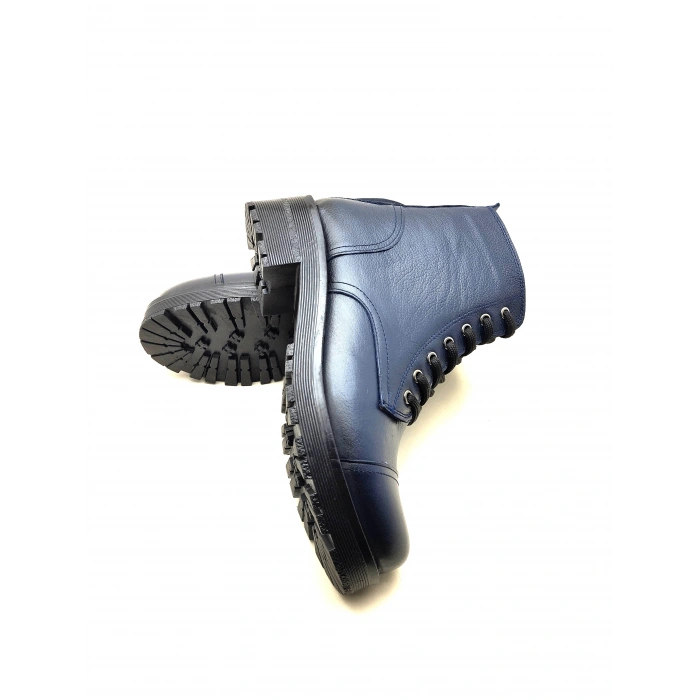 5002 MODA HAKİKİ DERİ KISA FERMARLI BAĞCIKLI KADIN POSTAL BOT