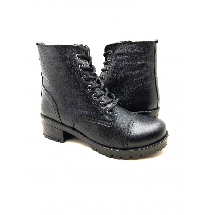 5002 MODA HAKİKİ DERİ KISA FERMARLI BAĞCIKLI KADIN POSTAL BOT