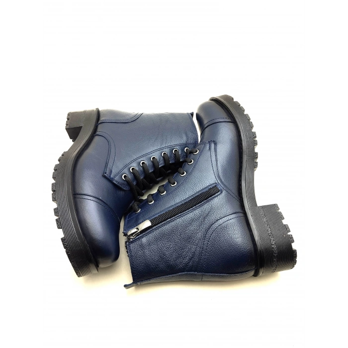 5002 MODA HAKİKİ DERİ KISA FERMARLI BAĞCIKLI KADIN POSTAL BOT