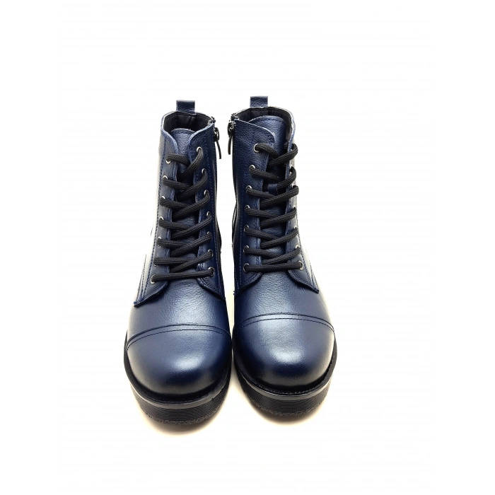 5002 MODA HAKİKİ DERİ KISA FERMARLI BAĞCIKLI KADIN POSTAL BOT