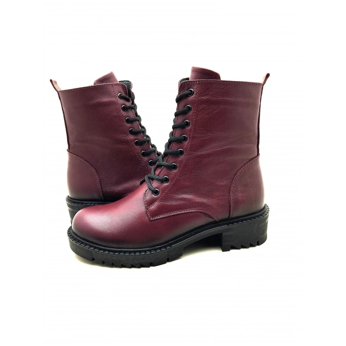 5003 MODA KADIN HAKİKİ DERİ UZUN KONÇLU POSTAL BOT