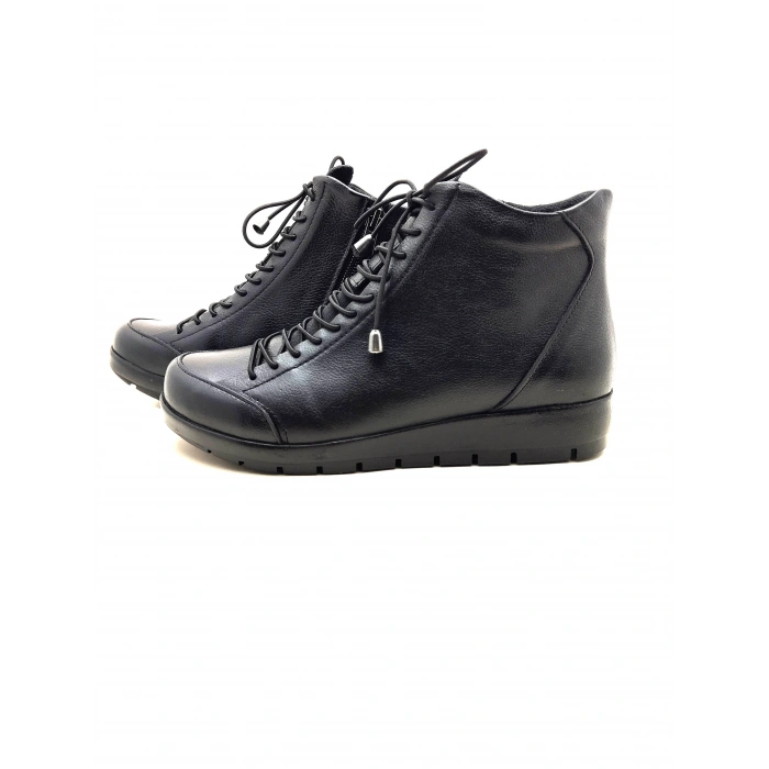 5008 AYMODA LASTİKLİ FERMARLI BAYAN DERİ BOT