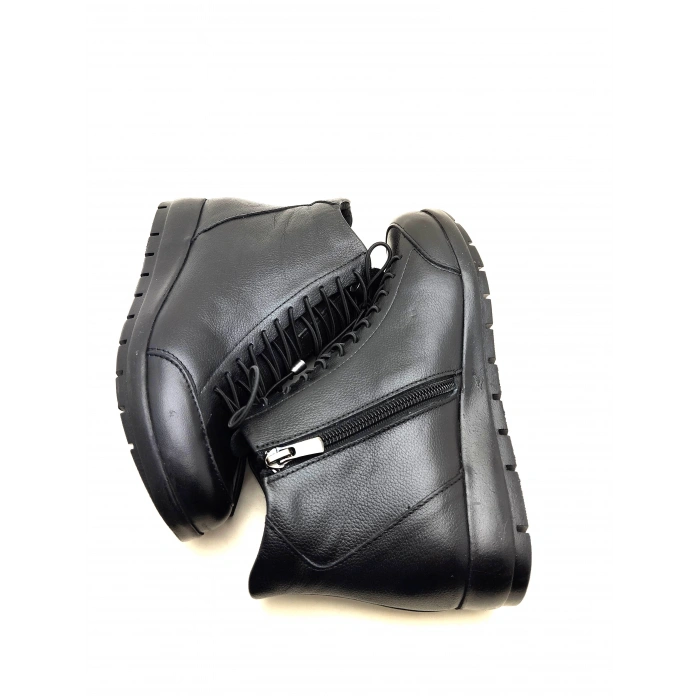 5008 AYMODA LASTİKLİ FERMARLI BAYAN DERİ BOT