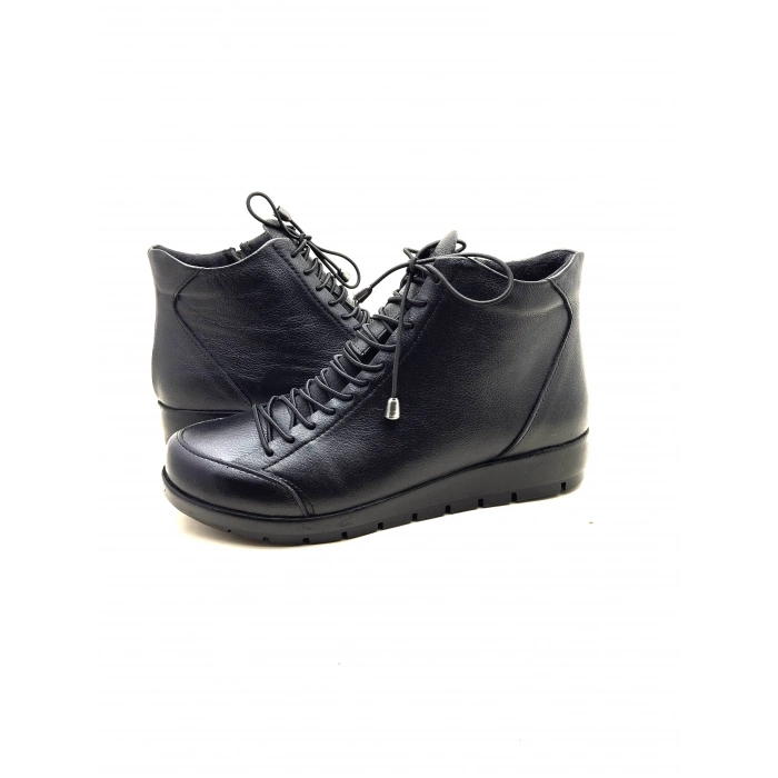 5008 AYMODA LASTİKLİ FERMARLI BAYAN DERİ BOT