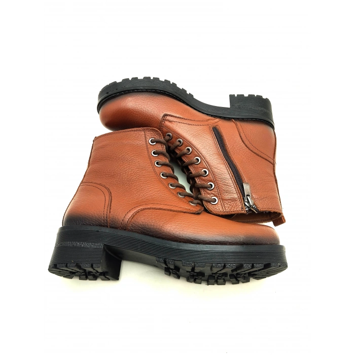 504 AYMODA HAKİKİ DERİ DÜZ YÜZLÜ BAYAN POSTAL BOT