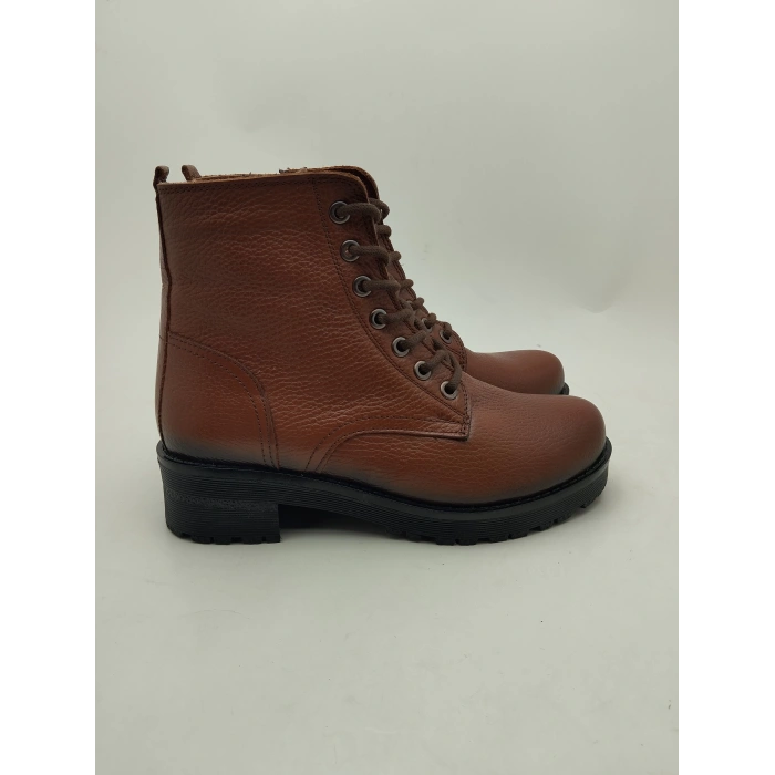 504 AYMODA HAKİKİ DERİ DÜZ YÜZLÜ BAYAN POSTAL BOT