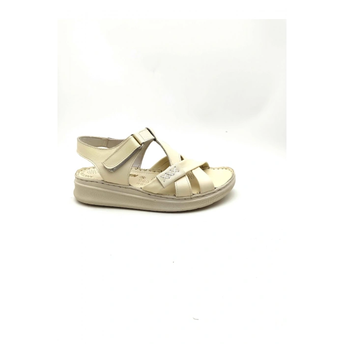 4002 VEFAZEN DERİ ANATOMİK SANDALET