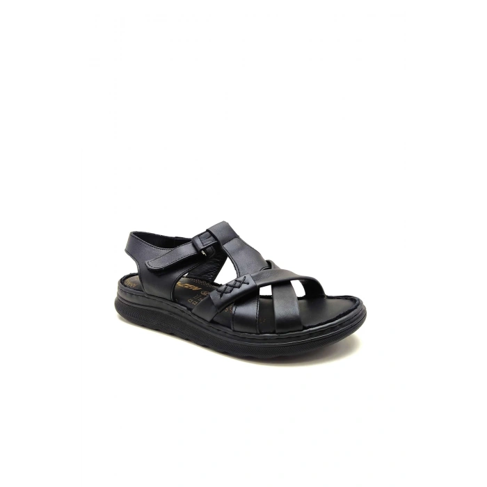 4002 VEFAZEN DERİ ANATOMİK SANDALET