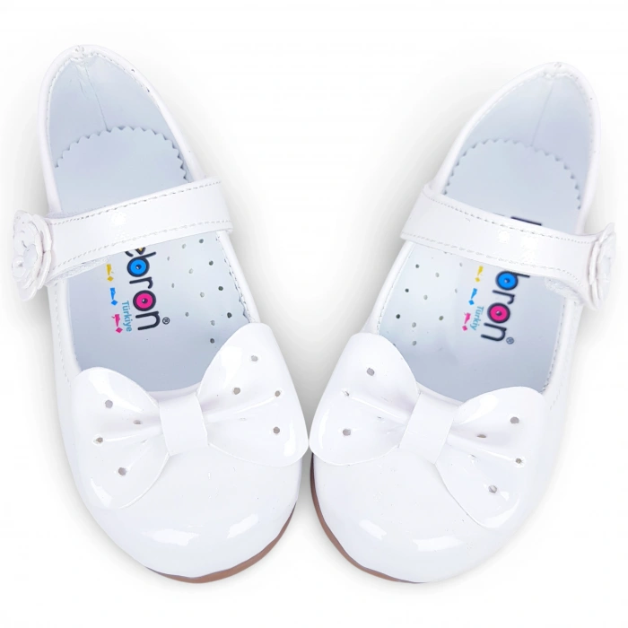 204 Ortopedik Kız Babet Bebek rugan Balerin Ayakkabısı