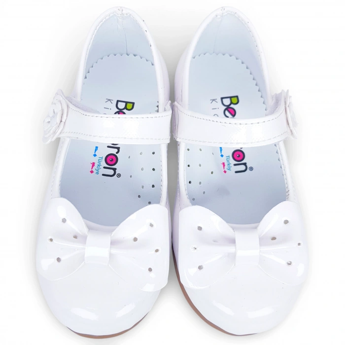 204 Ortopedik Kız Babet Bebek rugan Balerin Ayakkabısı