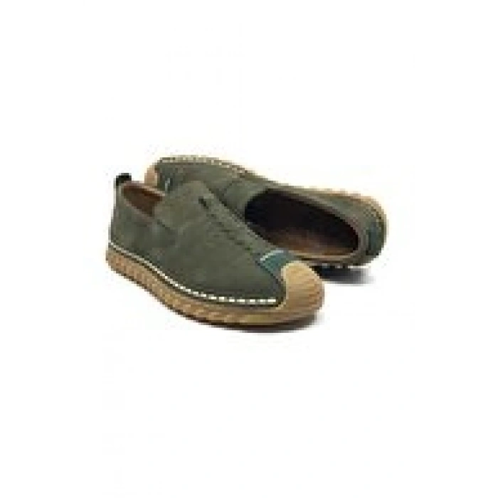 4486 HAKİKİ DERİ ORTOPEDİK YAZLIK YENİ SEZON 45-48-LASTİKLİ ÇARIK MODEL AYAKKABI