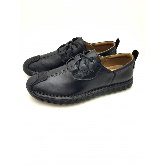 3831 %100 Deri Ortopedik Erkek Yazlık Rahat Günlük Çarık Yeni Sezon Ayakkabı