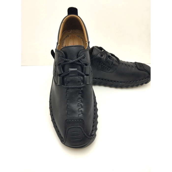 3831 %100 Deri Ortopedik Erkek Yazlık Rahat Günlük Çarık Yeni Sezon Ayakkabı