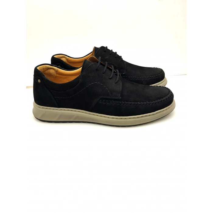 3844 % 100 DERİ ORTOPEDİK RAHAT BAĞCIKLI SARAÇLI ERKEK AYAKKABISI