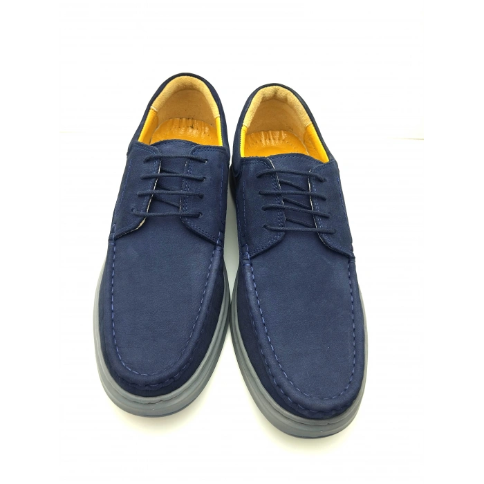 3802 % 100 HAKİKİ DERİ ORTOPEDİK RAHAT BAĞCIKLI ERKEK AYAKKABISI