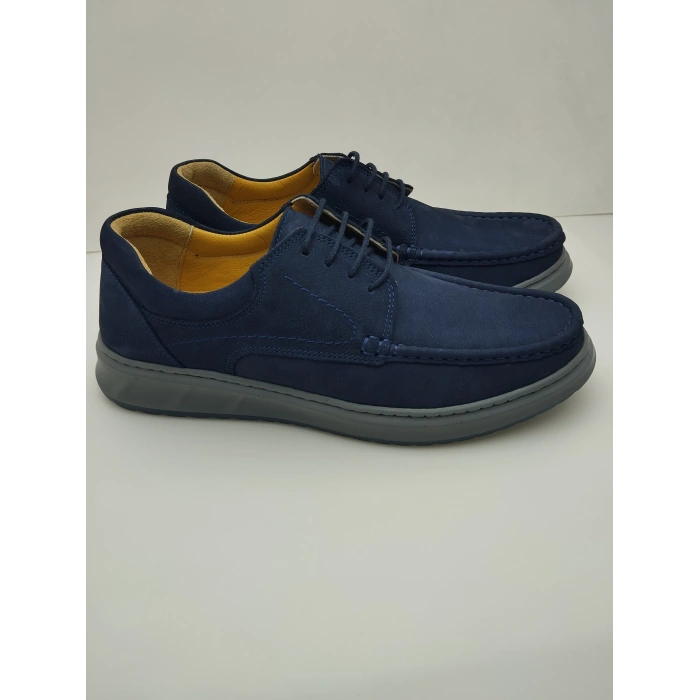 3802 % 100 HAKİKİ DERİ ORTOPEDİK RAHAT BAĞCIKLI ERKEK AYAKKABISI