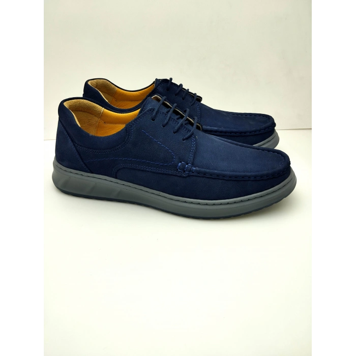 3802 % 100 HAKİKİ DERİ ORTOPEDİK RAHAT BAĞCIKLI ERKEK AYAKKABISI