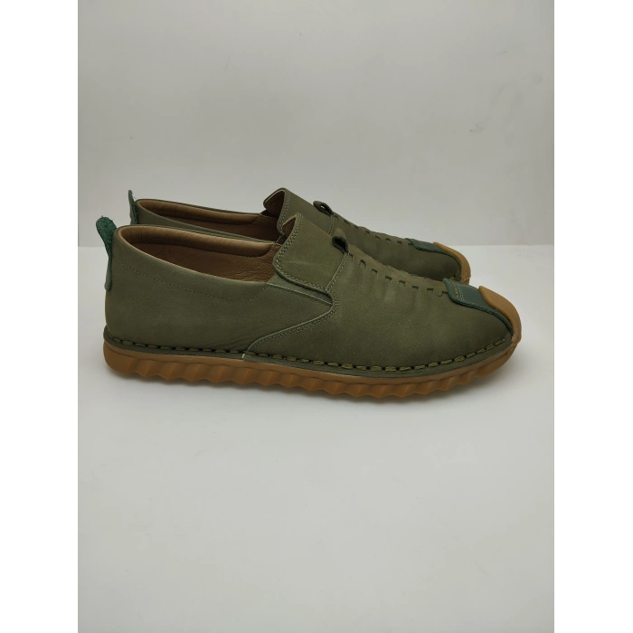 4486 HAKİKİ DERİ ORTOPEDİK YAZLIK YENİ SEZON 45-48-LASTİKLİ ÇARIK MODEL AYAKKABI