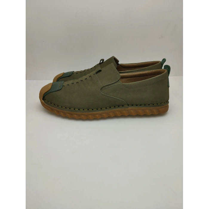 4486 HAKİKİ DERİ ORTOPEDİK YAZLIK YENİ SEZON 45-48-LASTİKLİ ÇARIK MODEL AYAKKABI