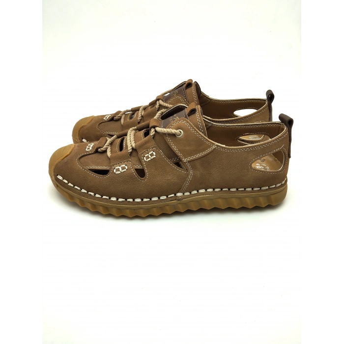 3856 %100 HAKİKİ DERİ ERKEK YAZLIK ÇARIK MODEL AYAKKABI