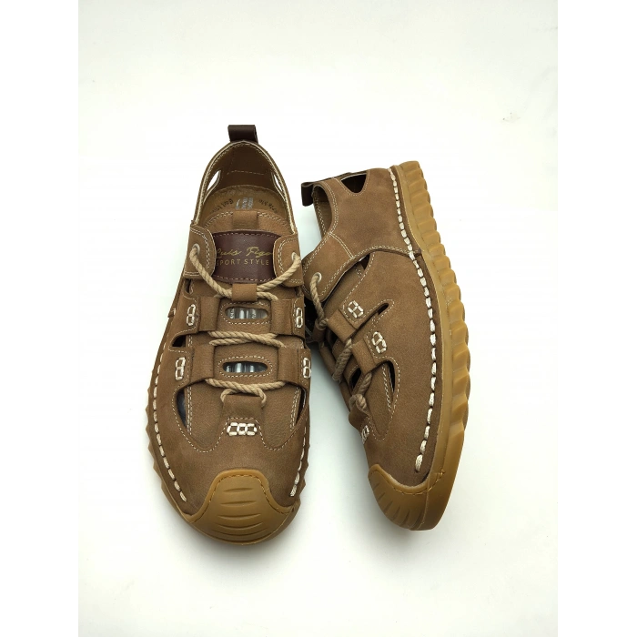 3856 %100 HAKİKİ DERİ ERKEK YAZLIK ÇARIK MODEL AYAKKABI