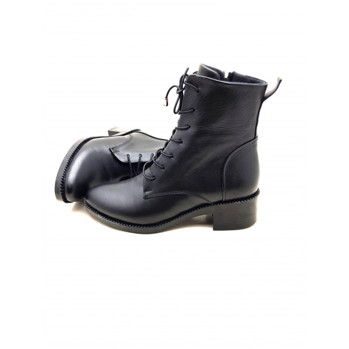 9050 AYMODA DERİ SİVRİ KALIP KLASİK RAHAT BOT