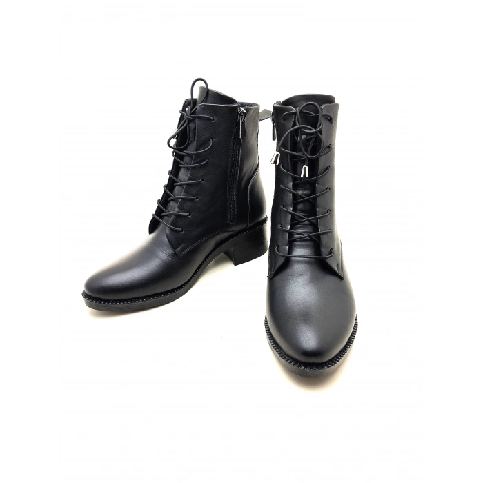 9050 AYMODA DERİ SİVRİ KALIP KLASİK RAHAT BOT