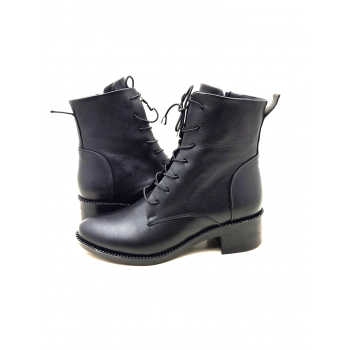 9050 AYMODA DERİ SİVRİ KALIP KLASİK RAHAT BOT