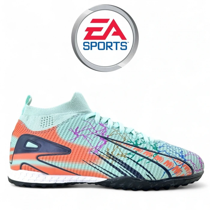 EA SPORT GENÇ ÇORAPLI ÇOKRENKLİ KAUCUK TABANLI HALISAHA ÇİMSAHA AYAKKABSI