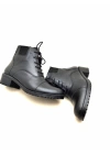 4052 AYMODA BAYAN KLASİK HAKİKİ DERİ TOPUKLU FERMARLI BOT