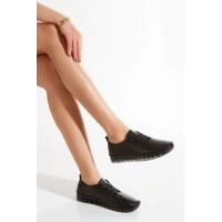 1701 VEFAZEN HAKİKİ DERİ SOFT ANATOMİK ŞEFFAF TABANLI KADIN AYAKKABISI