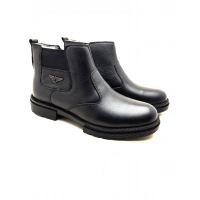 3407 AYMODA ERKEK İÇİ KÜRKLÜ RAHAT FERMARLI DERİ BOT