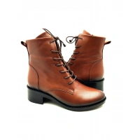 9050 AYMODA DERİ SİVRİ KALIP KLASİK RAHAT BOT