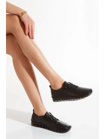 1701 VEFAZEN HAKİKİ DERİ SOFT ANATOMİK ŞEFFAF TABANLI KADIN AYAKKABISI