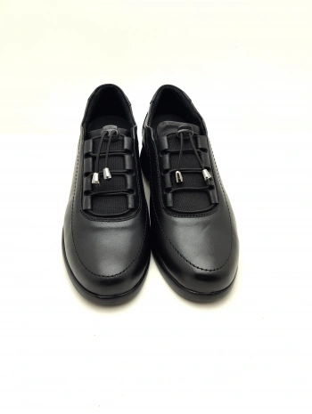 2025 AYMODA % YÜZ DERİ DOLGUTABAN LASTİKLİ KONFORT AYAKKABI