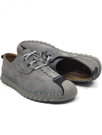 4485 %100 HAKİKİ DERİ 45-48- BÜYÜK NUMARA ERKEKORTOPEDİK  BAĞLI AYAKKABI