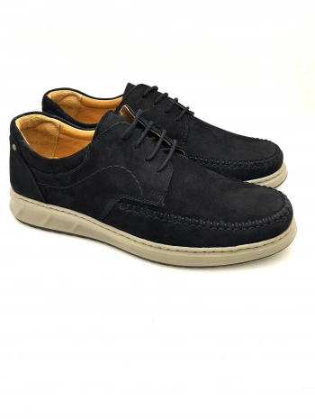 3844 % 100 DERİ ORTOPEDİK RAHAT BAĞCIKLI SARAÇLI ERKEK AYAKKABISI