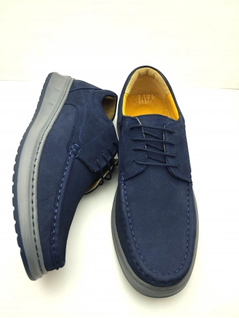 3802 % 100 HAKİKİ DERİ ORTOPEDİK RAHAT BAĞCIKLI ERKEK AYAKKABISI