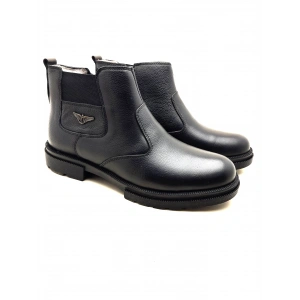 3407 AYMODA ERKEK İÇİ KÜRKLÜ RAHAT FERMARLI DERİ BOT