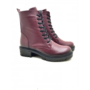 5003 MODA KADIN HAKİKİ DERİ UZUN KONÇLU POSTAL BOT