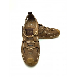 3856 %100 HAKİKİ DERİ ERKEK YAZLIK ÇARIK MODEL AYAKKABI