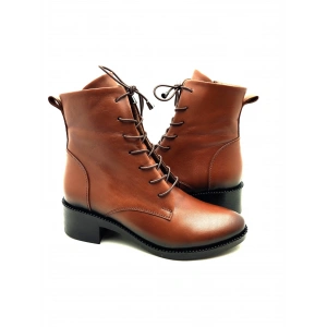 9050 AYMODA DERİ SİVRİ KALIP KLASİK RAHAT BOT