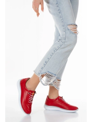 1115 VEFAZEN DERİ BAYAN KONFORT SPOR GÜNLÜK AYAKKABI