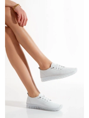 1701 VEFAZEN HAKİKİ DERİ SOFT ANATOMİK ŞEFFAF TABANLI KADIN AYAKKABISI