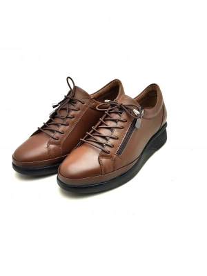 4051 AYMODA HAKİKİ DERİ FERMARLI ANATOMİK ŞIK  AYAKKABI